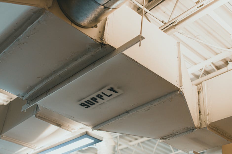 Clean spiral sheet-metal HVAC ductwork